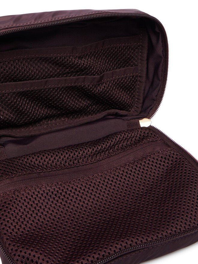 Calvin Klein Kosmetiktasche Calvin Klein Nylon Mix Cosmetic Pouch LV04F1310G Dunkelrot