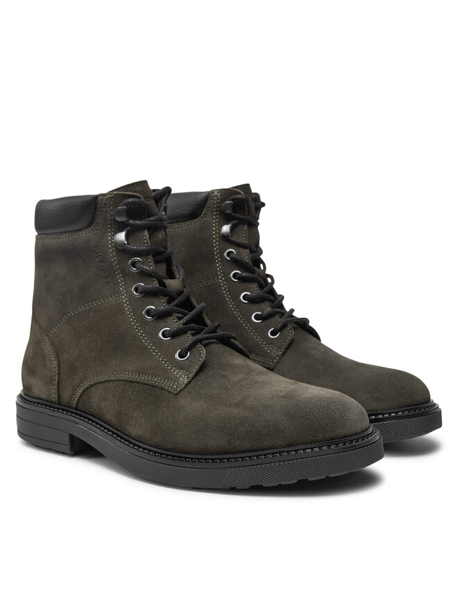 Stiefel Tommy Hilfiger Outdoor Suede FM0FM05193 Grun eschuhe