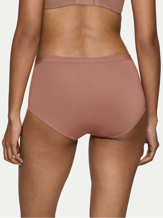 Triumph Triumph Klasične spodnje hlačke z visokim pasom Smart Natural 10211539 Rjava