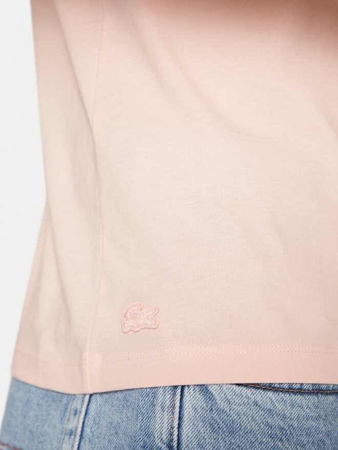Lacoste Lacoste Marškinėliai TH5231 Rožinė Regular Fit