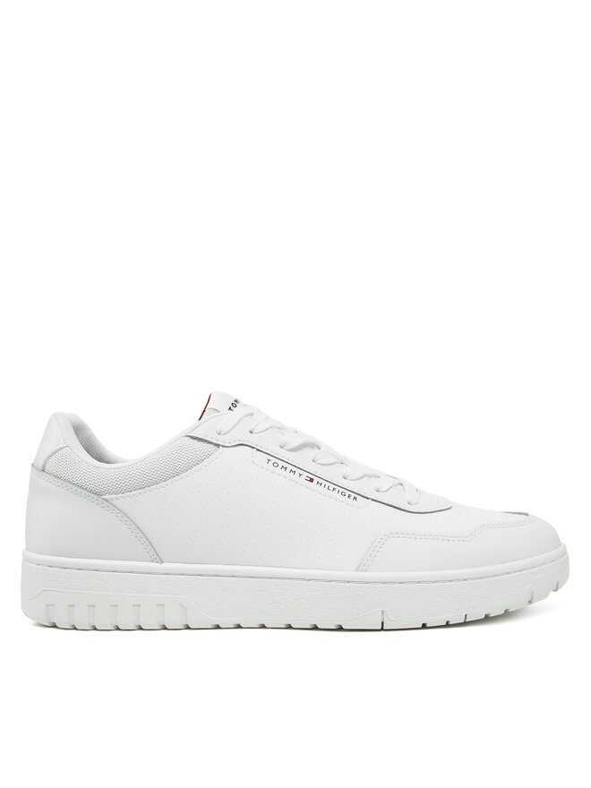 Tommy Hilfiger Αθλητικά Tommy Hilfiger Th Basket Core Lth Pinperf FM0FM05466 Λευκό
