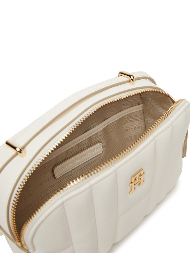 Tommy Hilfiger Kabelka Tommy Hilfiger Th Feminine Conv Camera Bag AW0AW17453 Écru