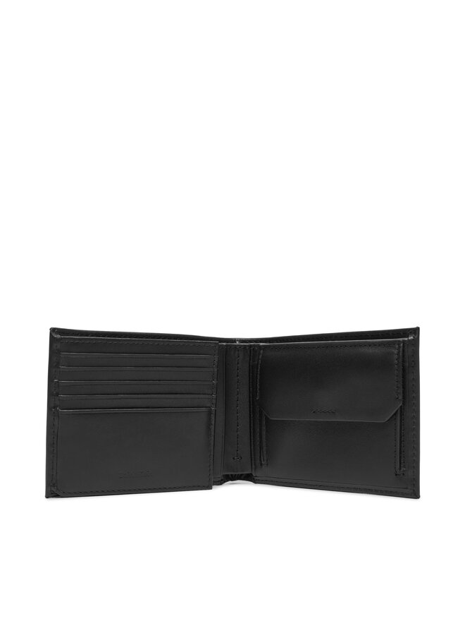 Calvin Klein Pánska peňaženka Calvin Klein Ck Smooth Billfold W/ Coin Walle LV04D1105G Čierna