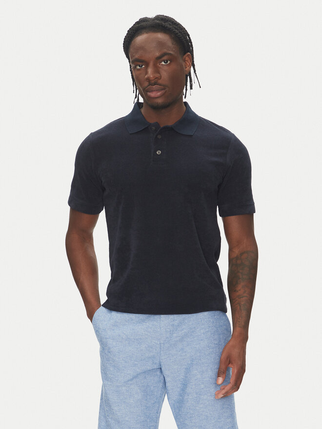 Lindbergh Lindbergh Polo majica 30-404263 Mornarsko modra Relaxed Fit