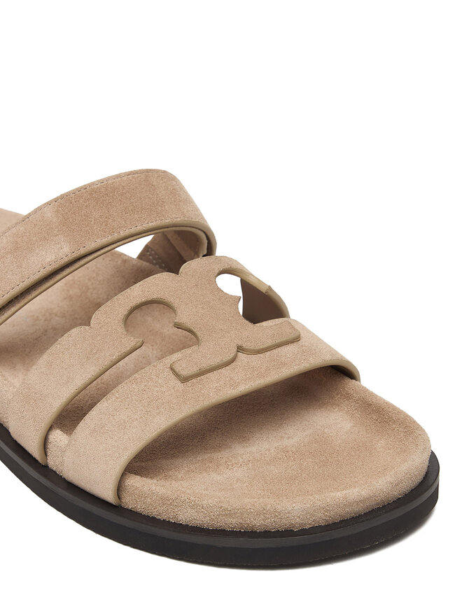 Tory Burch Шльопанці Tory Burch Ines Sport Slide 163481 Світло-коричневий