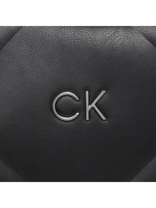 Calvin Klein Ročna torba Calvin Klein Re-Lock Quilt Tote Lg K60K611339 Črna