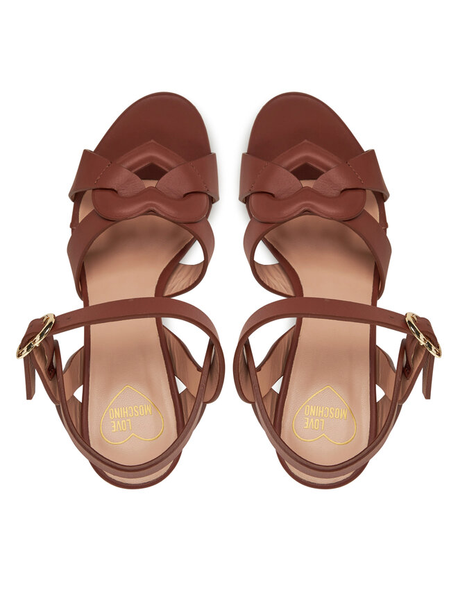 LOVE MOSCHINO Sandali LOVE MOSCHINO JA16069G1MIA0201 Rjava