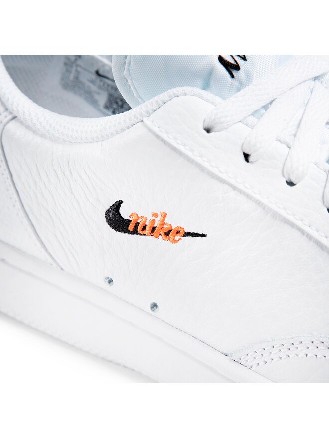 nike white and orange court vintage