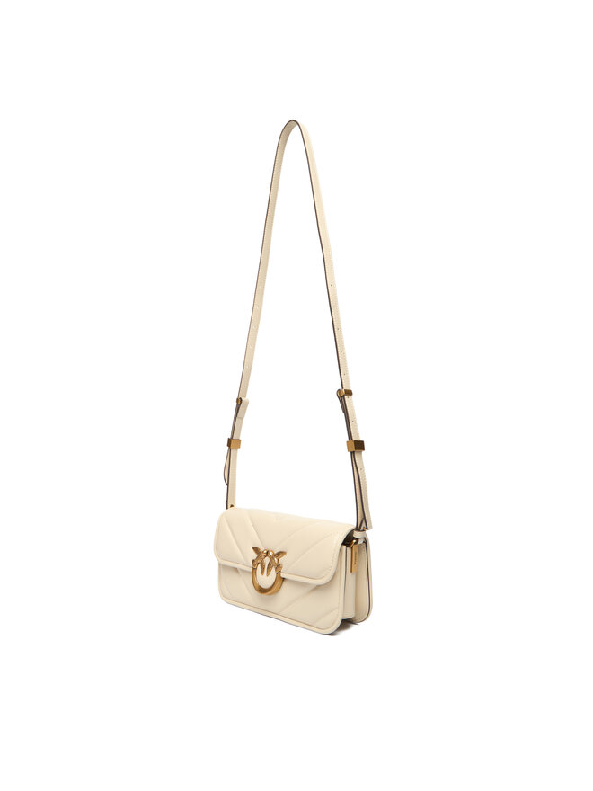 PINKO Torbica PINKO Love Box Baguette Al 25-26 PLTT 105083 A2W2 Écru