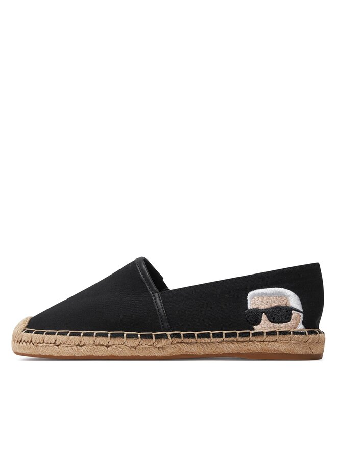 KARL LAGERFELD Espadryle KARL LAGERFELD KL80111N Czarny