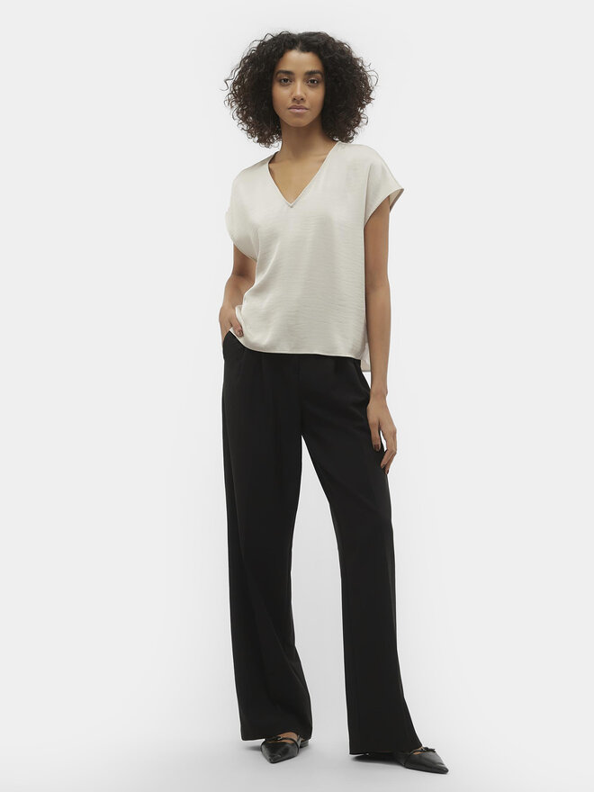 Vero Moda Vero Moda Majica Marys Dana 10300421 Écru Regular Fit