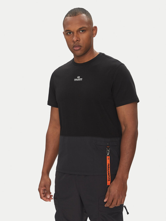 Parajumpers Parajumpers T-Shirt Clint 25SMPMTSRE08 Μαύρο Regular Fit
