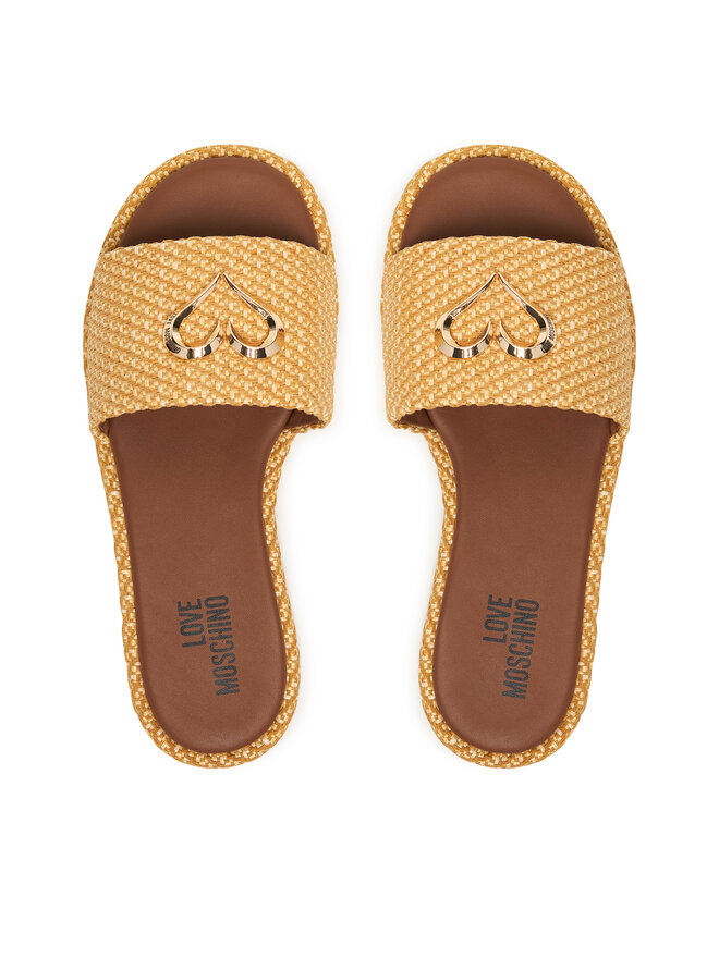 LOVE MOSCHINO Pantoletten LOVE MOSCHINO JA28252G0OJR5107 Beige