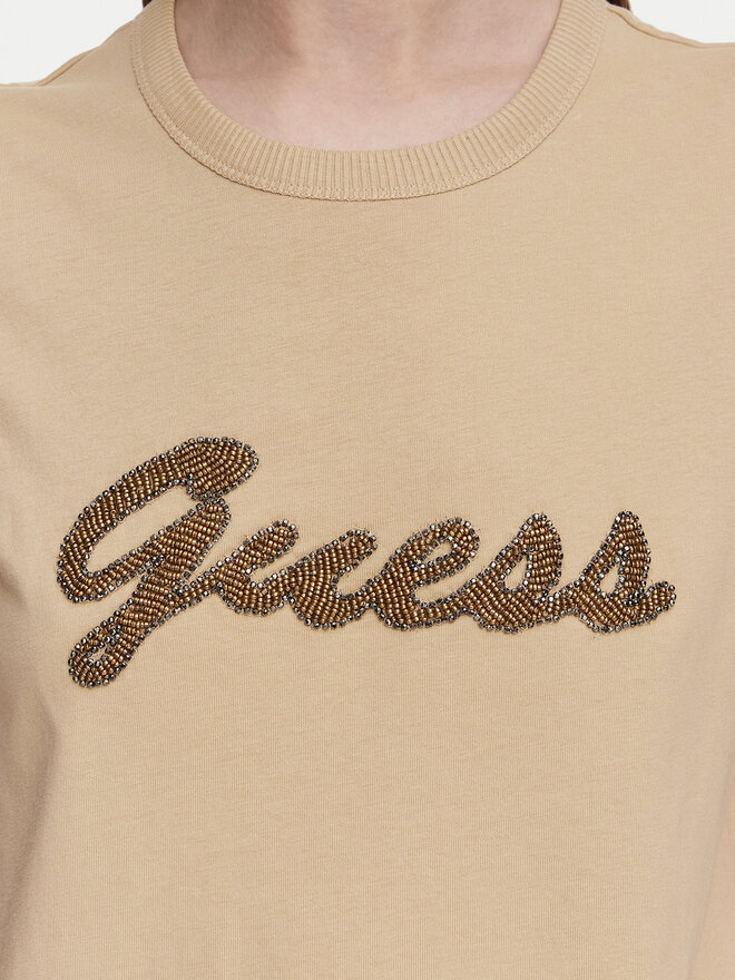 Guess Guess T-Shirt W6YI29 K4348 Beige Regular Fit