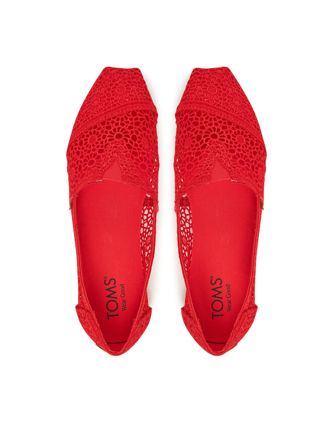 Toms Félcipő Toms Alpargata Classic 10021935 Piros