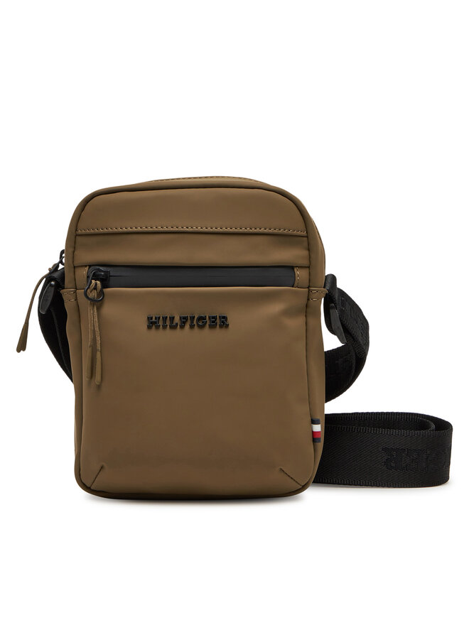 Tommy Hilfiger Плоска сумка Tommy Hilfiger Th Tpu Mini Reporter AM0AM13498 Коричневий