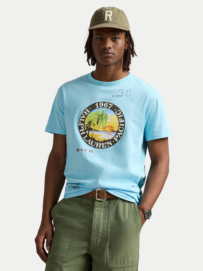Polo Ralph Lauren Polo Ralph Lauren T-Shirt 710958253001 Γαλάζιο Classic Fit
