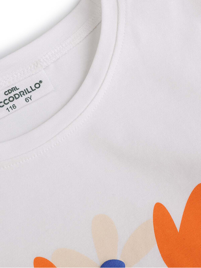 Coccodrillo Coccodrillo Camiseta WC5143201FGK Blanco Regular Fit