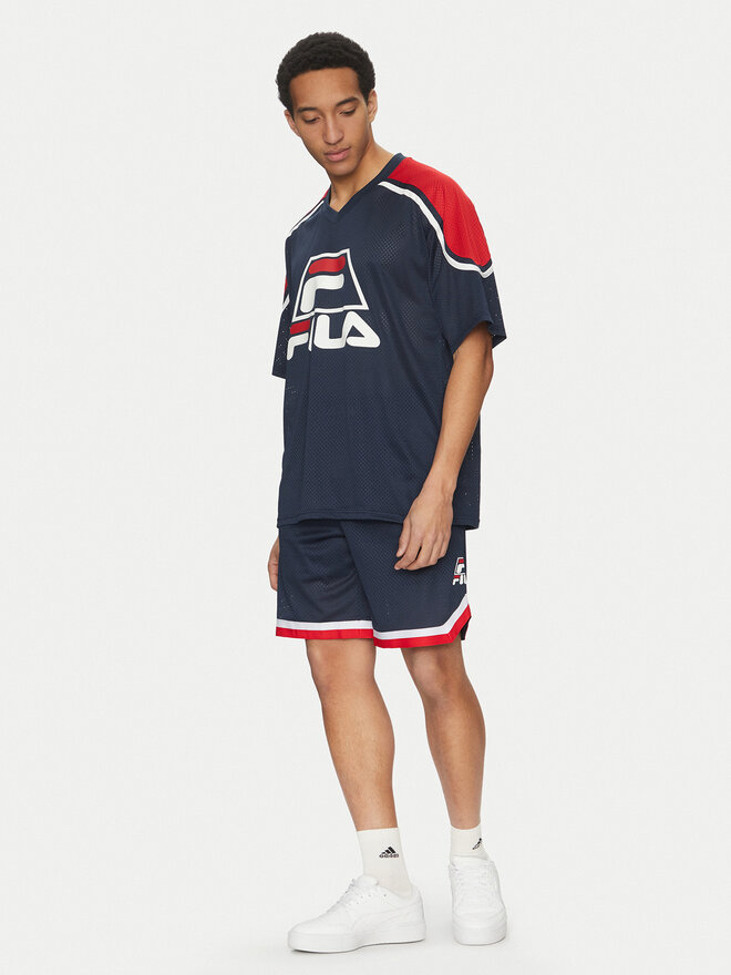 Fila Fila Póló Lommel FAM0915 Sötétkék Oversize