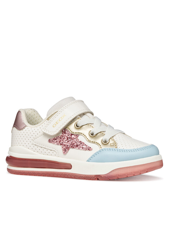 Geox Sneakers Geox J Sketlite Girl J65NWA 054AJ C1Z8W S Weiß
