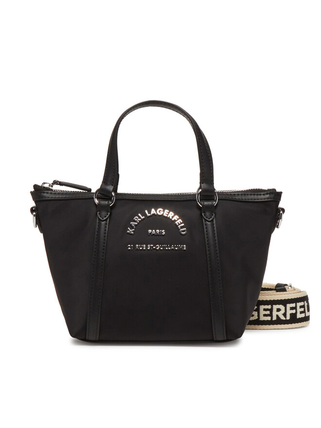 KARL LAGERFELD Ročna torba KARL LAGERFELD A2W30082 Črna