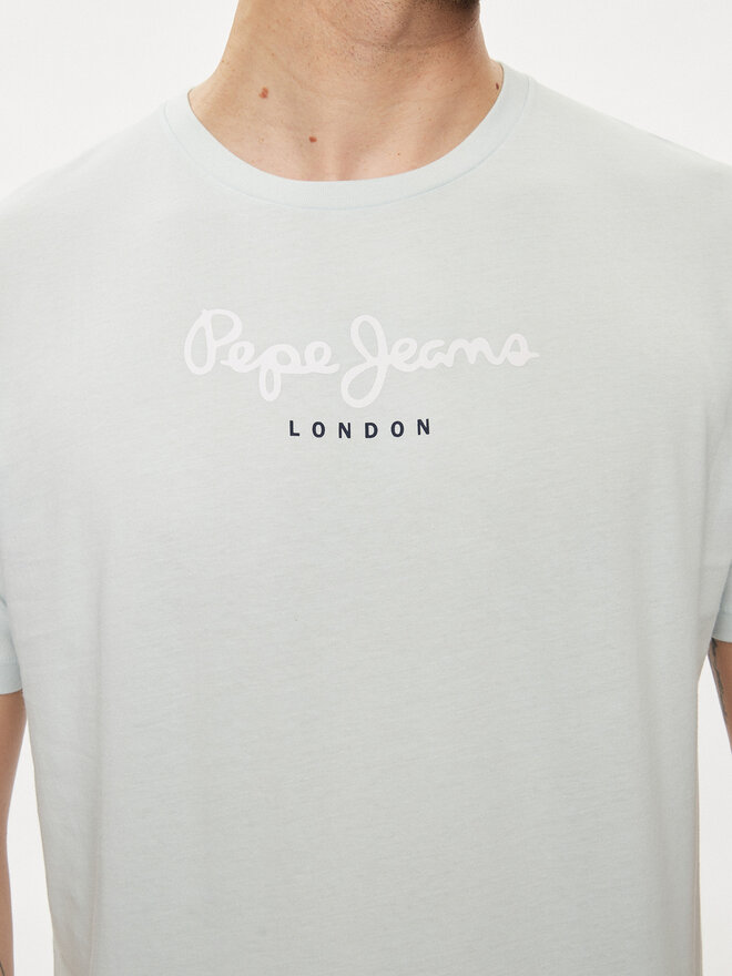 Pepe Jeans Pepe Jeans T-shirt Eggo N PM508208 Plava Regular Fit