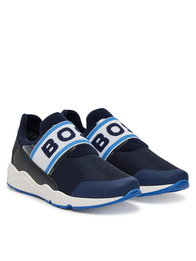 BOSS Sneakersy BOSS J51645 S Tmavomodrá