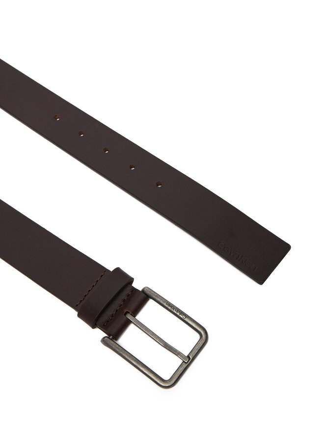 Calvin Klein Moški pas Calvin Klein Warmth Buckle Smooth 35Mm LV04D7047G Rjava
