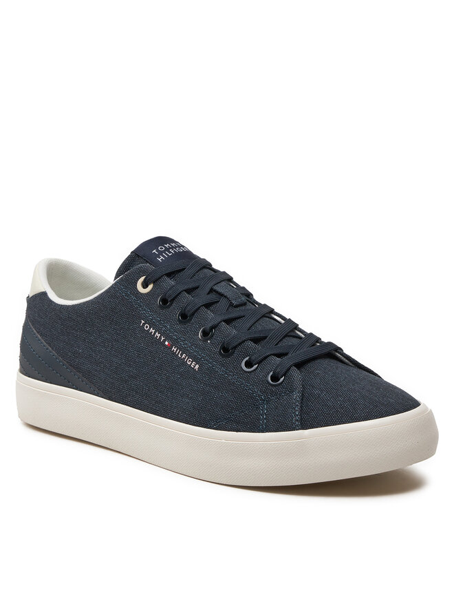Tommy Hilfiger Tenisenes Tommy Hilfiger Th Hi Vulc Low Summer Cvs FM0FM05056 Tumši zils
