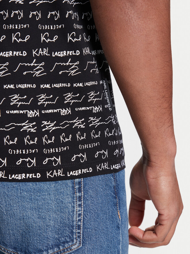 KARL LAGERFELD KARL LAGERFELD Camiseta 755040 553225 Negro Regular Fit