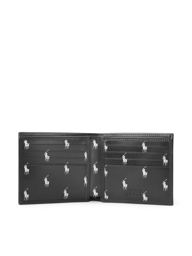 Polo Ralph Lauren Veľká pánska peňaženka Polo Ralph Lauren Mpolo Sp24 Del2 405845398001 Čierna
