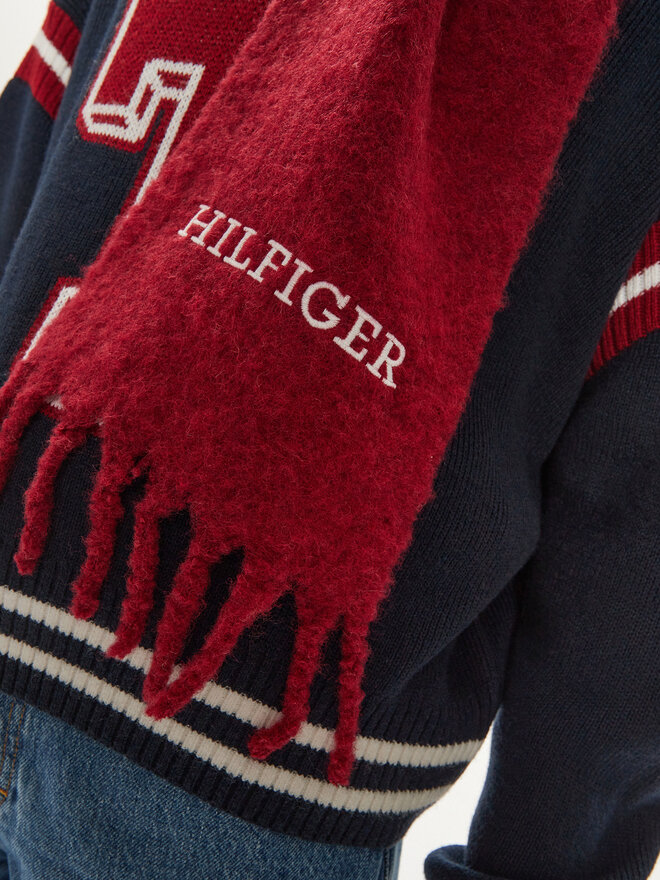 Tommy Hilfiger Šál Tommy Hilfiger Monotype AU0AU01935 Bordó