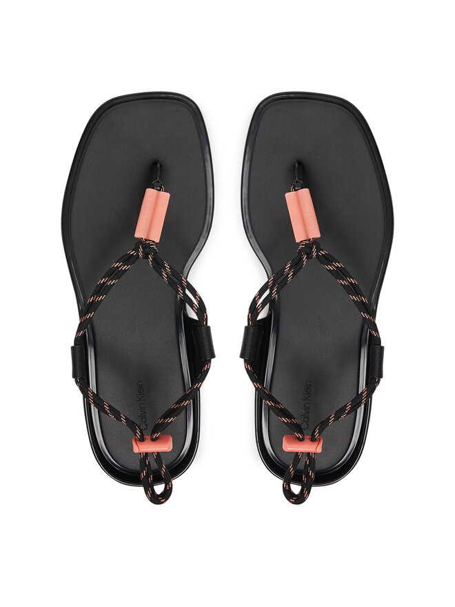 Calvin Klein Sandalen Calvin Klein Beach Sandal Rope Pu 2 HW0HW02967 Schwarz