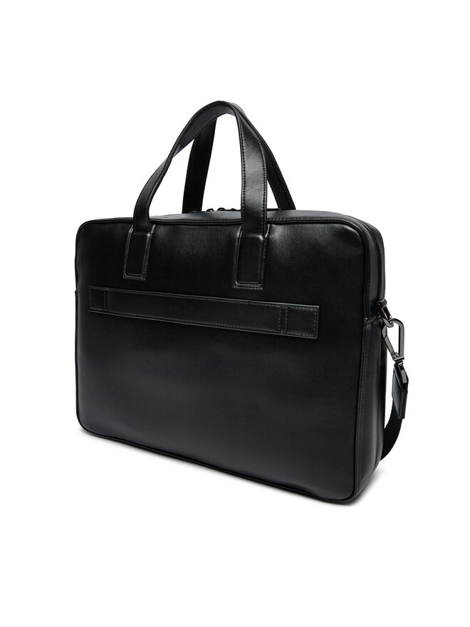 Calvin Klein Torba za laptop Calvin Klein Line Quilt Pu Laptop Bag K50K511876 Crna