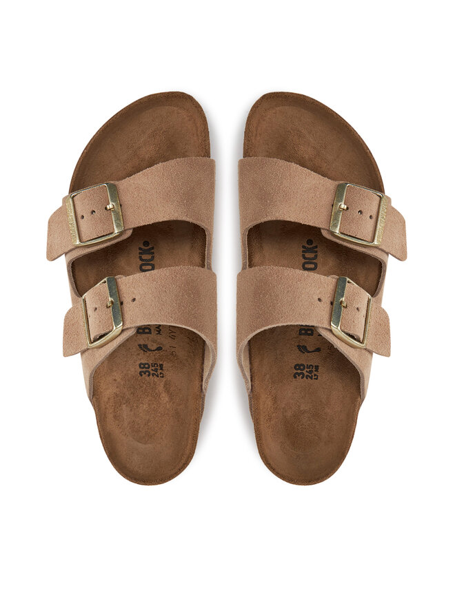 Birkenstock Nazouváky Birkenstock Arizona zamsz 1029260 Béžová