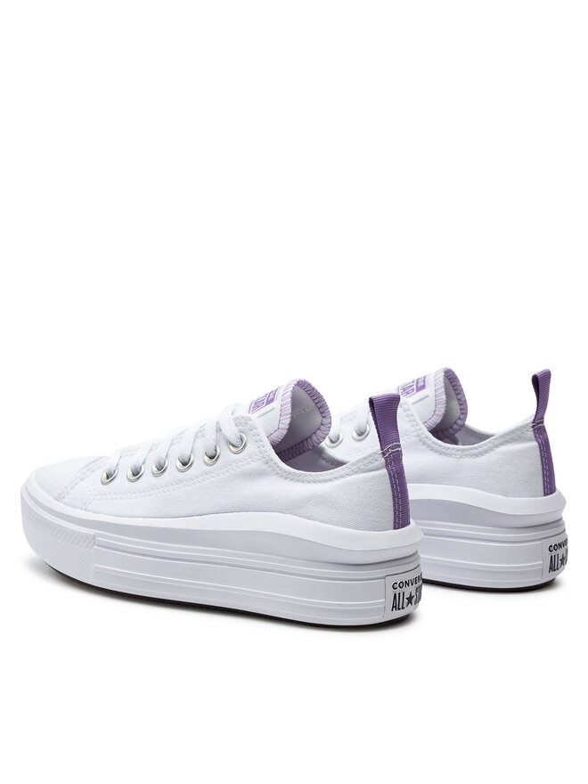 Converse Кецове Converse Chuck Taylor All Star Move Color Pop Platform 271717C Бял