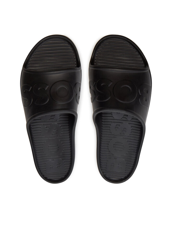 ■HUGO BOSS シャワーサンダル 50498207 Darian Slid lg N Klapki Boss Darian Slid Lg N 50498207 Czarny | eobuwie.com.pl