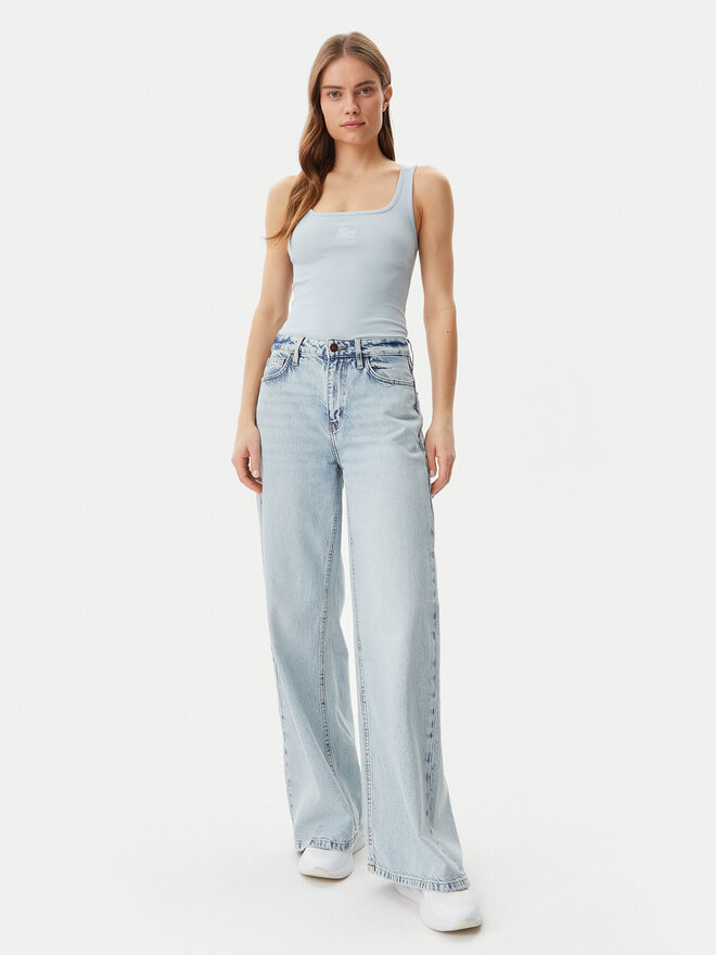 Guess Jeans Guess Jeans Felső W5GP26 KA0H1 Kék Regular Fit