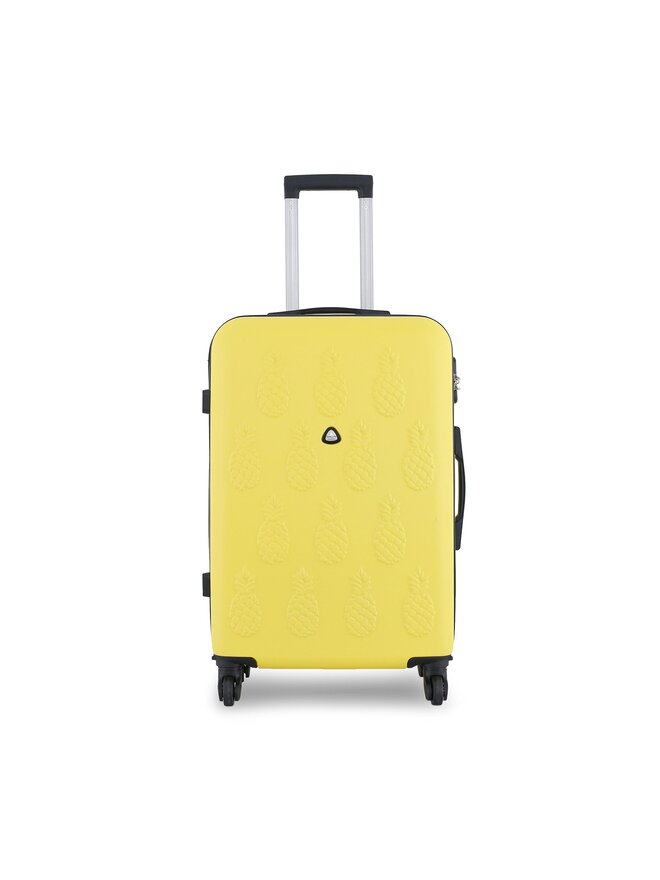 Semi Line Μεσαία Βαλίτσα Semi Line T5619-4 Κίτρινο