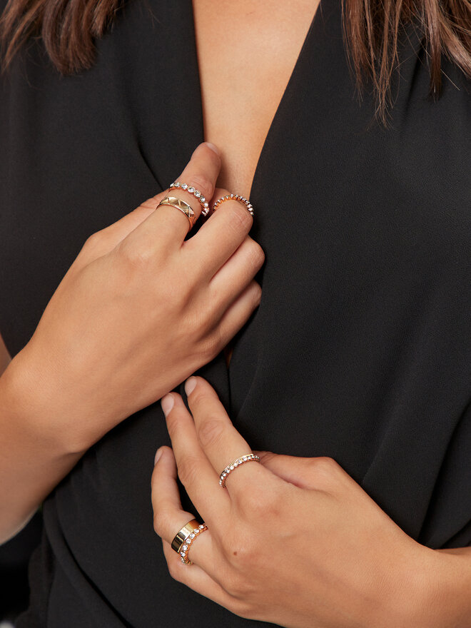 Aldo Set de 4 anillos Aldo Unylith 13262455 Oro