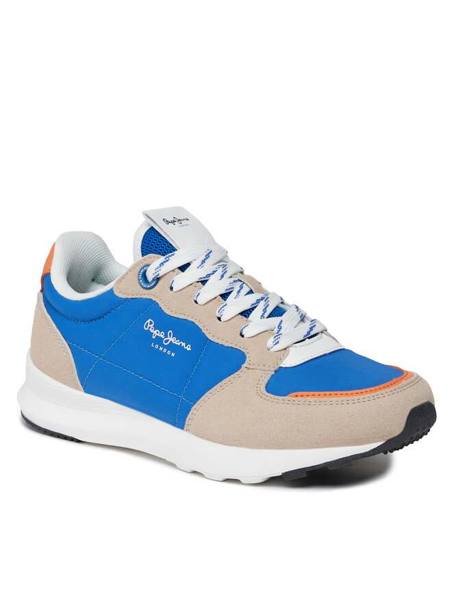 Pepe Jeans Sneakersy Pepe Jeans York Mix B PBS30561 Modrá