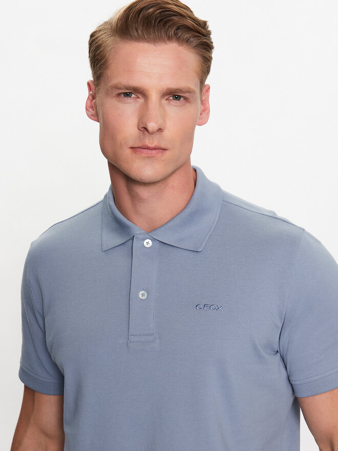 Geox Geox Poloshirt Piquet M3510B-T2649 F4508 Weiß Regular Fit