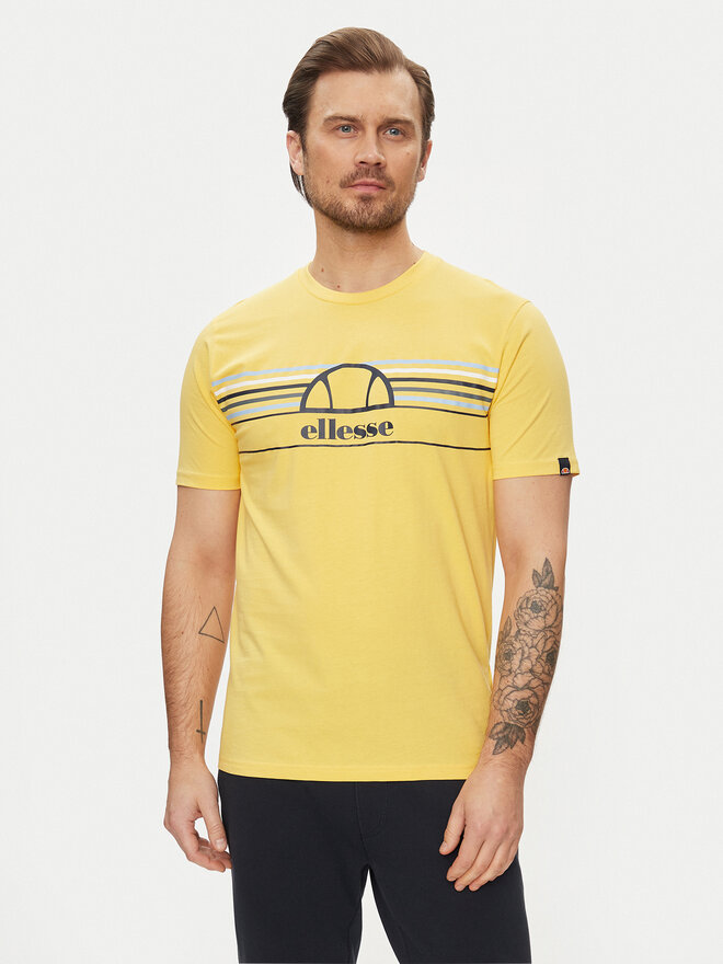 Ellesse Ellesse Marškinėliai Lentamente SHV11918 Geltona Regular Fit