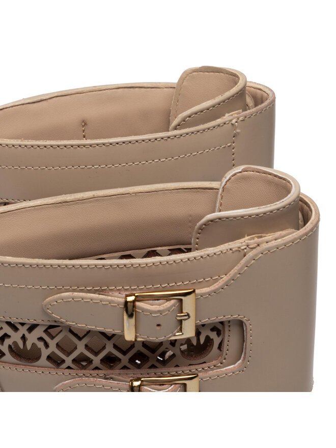 PINKO Ботильйони PINKO Noemi Stivale PE 22 BLKS1 1H212D Y87W Бежевий