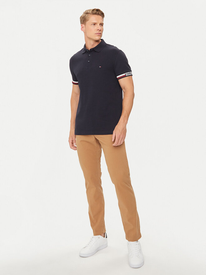 Tommy Hilfiger Tommy Hilfiger Polo marškinėliai Monotype Flag MW0MW33585 Tamsiai mėlyna Slim Fit