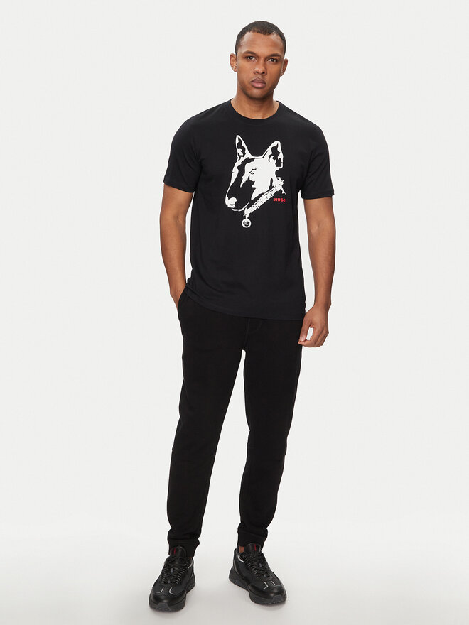 HUGO HUGO Camiseta Dammock 50504916 Negro Regular Fit