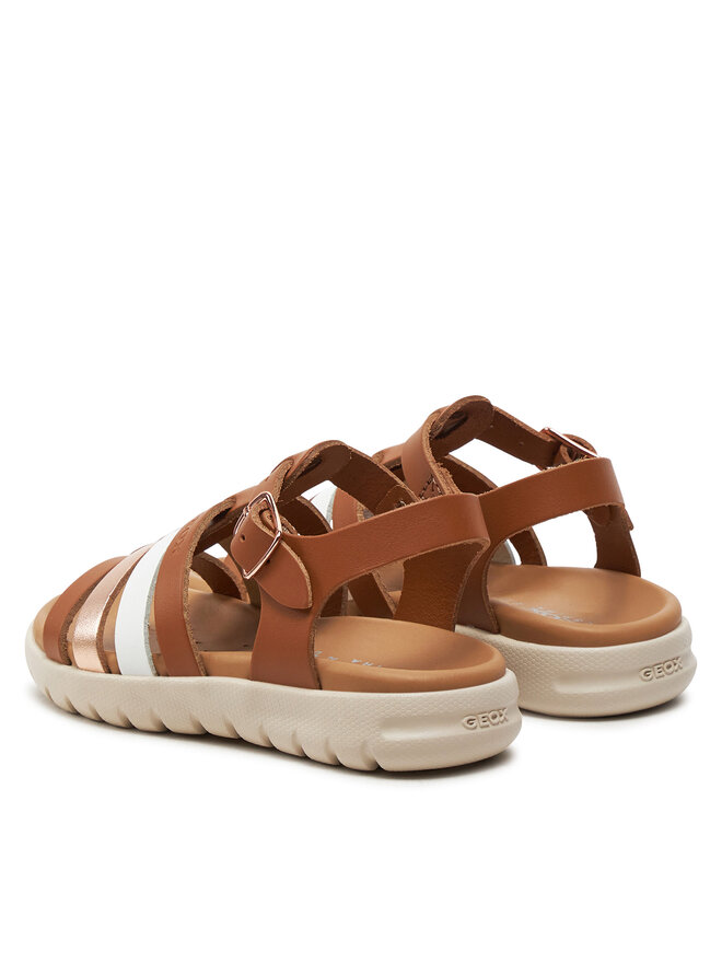Geox Σανδάλια Geox J Sandal Soleima Gir J35GSB 043CF C6A7F M Καφέ