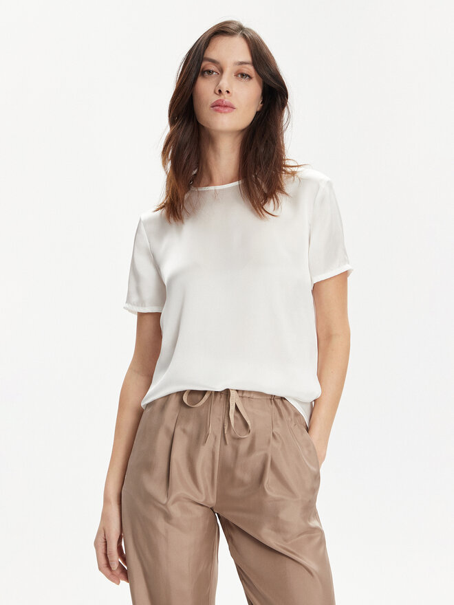 Marella Marella T-Shirt Hobby 2413111161 Λευκό Regular Fit