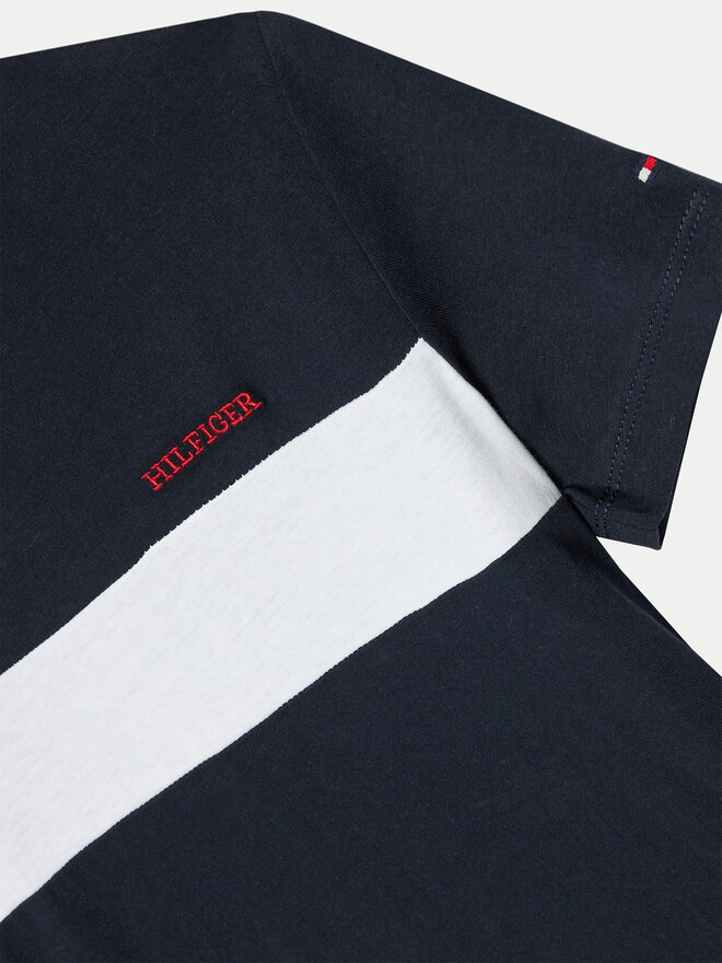 Tommy Hilfiger Tommy Hilfiger Póló Colorblock KB0KB09142 Sötétkék Regular Fit