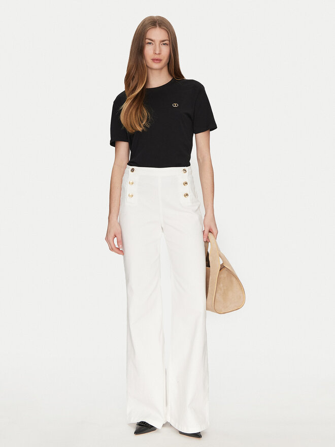 TWINSET TWINSET Футболка 251TP2074 Чорний Regular Fit